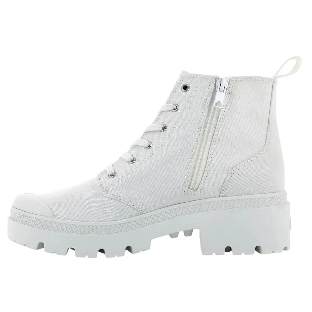 PALLADIUM Pallabase Twill in White, US Womens Size 11 / Euro Size 43 New in Box